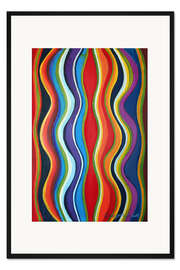 Gerahmter Kunstdruck Wellen XIII