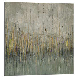 Tableau en plexi-alu Gold Rain