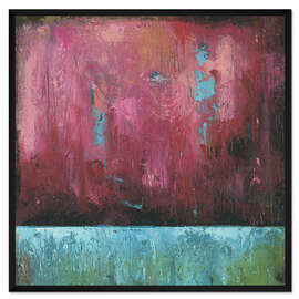 Gerahmter Kunstdruck Rosa Abend