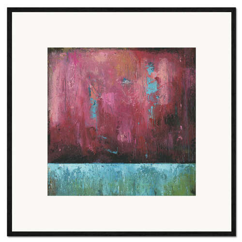 Framed art print Pink evening