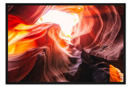 Gerahmter Kunstdruck Der Antilopen-Canyon I