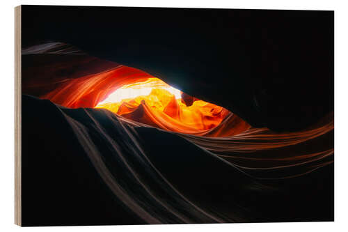 Wood print The Antelope Canyon II