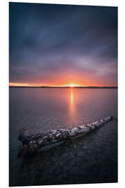 Foam board print Sunset over Lake Constance