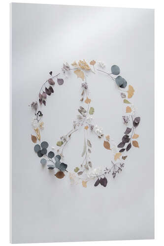 Cuadro de metacrilato Love, Blossoms & Twigs - PEACE