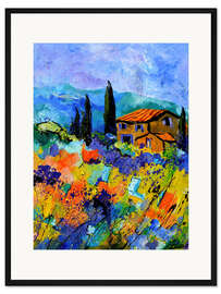 Gerahmter Kunstdruck Meine Hütte in der Provence