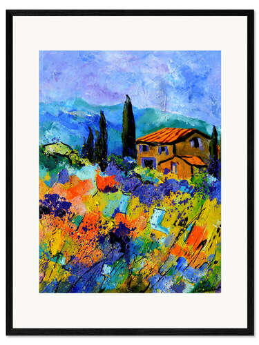 Plakat artystyczny premium w ramie My cabin in Provence