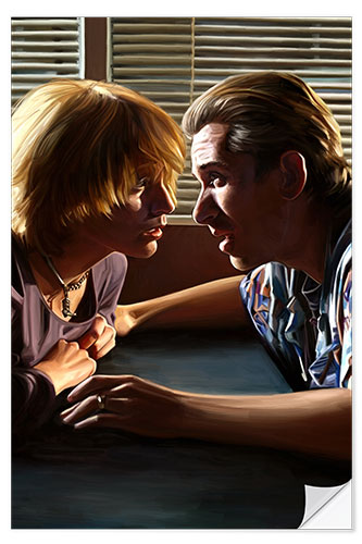 Vinilo para la pared Pumpkin and Honey Bunny, Pulp Fiction