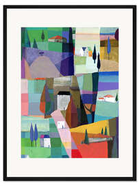 Gerahmter Kunstdruck Umbrien