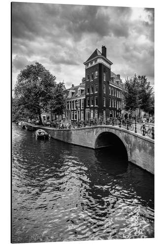 Tableau en aluminium Amsterdam canals