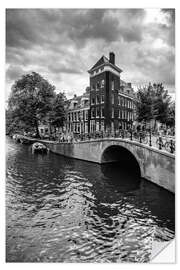 Selvklebende plakat Amsterdam canals