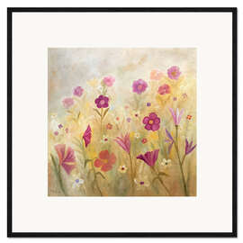 Framed art print Flowers in the mist