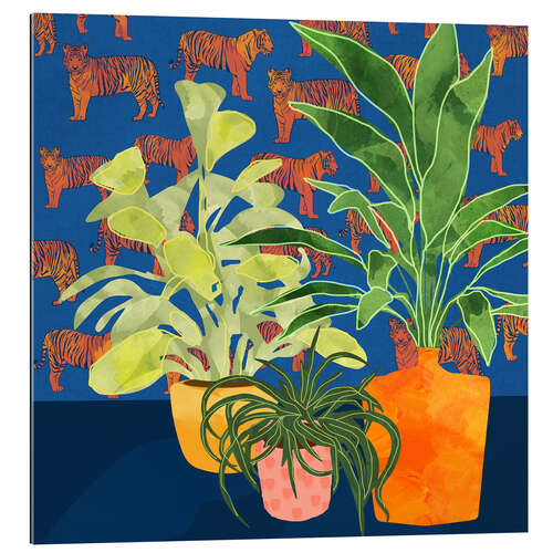 Gallery print Plant and tiger