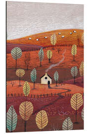 Magnettafel Hütte im Wald