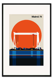 Gerahmter Kunstdruck Malmö 74