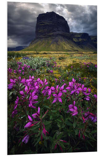 Print på skumplade A summer day in Iceland