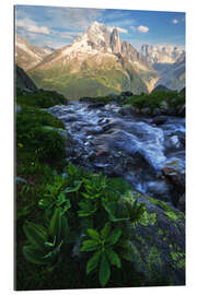 Gallery print A summer evening near Chamonix in the French Alps