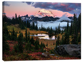 Obraz na płótnie Sunrise at Tipsoo Lake in Washington