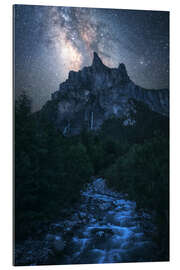 Gallery print The Milky Way over the French Alps