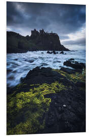 Foam board print A dramatic evening on the wild coast of Northern Ireland