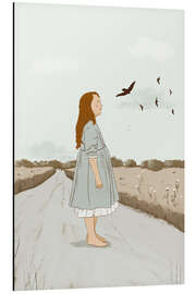 Magnettafel Barfuß spazieren