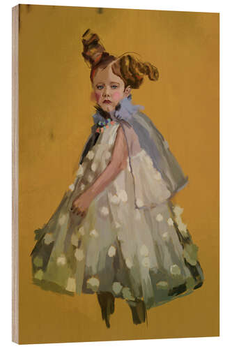 Tableau en bois The little girl