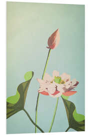 Foam board print The Lotus Flower