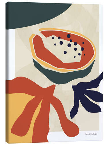 Tableau sur toile Tropical Papaya