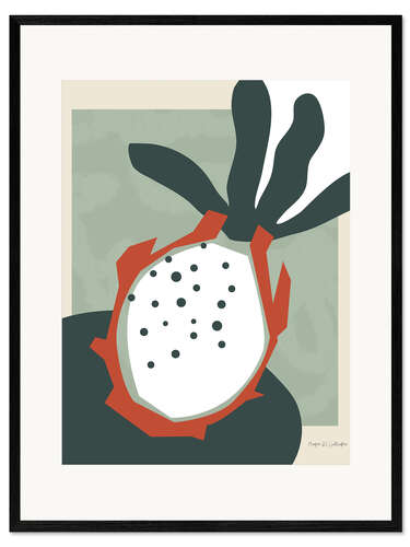 Stampa artistica con cornice Tropical Dragonfruit