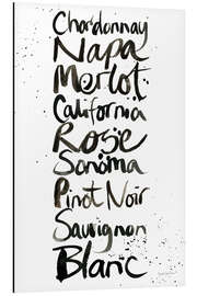 Magnettafel Beliebte Weine