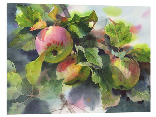 Foam board print Branch with apples