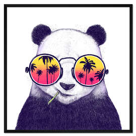 Gerahmter Kunstdruck Tropischer Panda