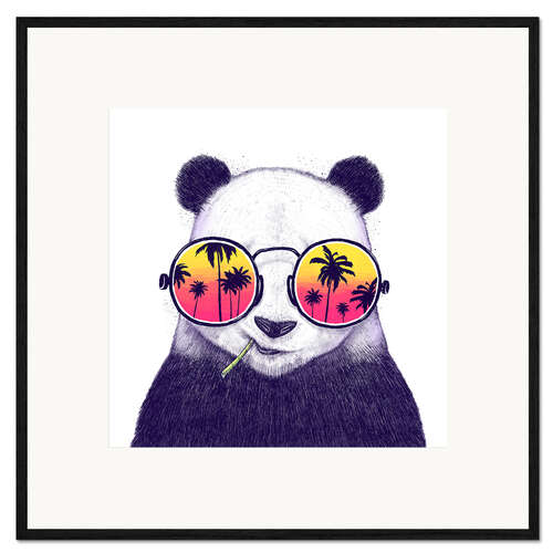 Framed art print Tropical panda