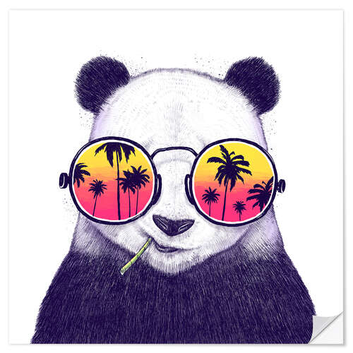 Vinilo para la pared Tropical panda