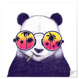 Naklejka na ścianę Tropical panda