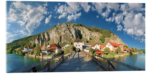 Acrylic print Essing in the Altmühl Valley