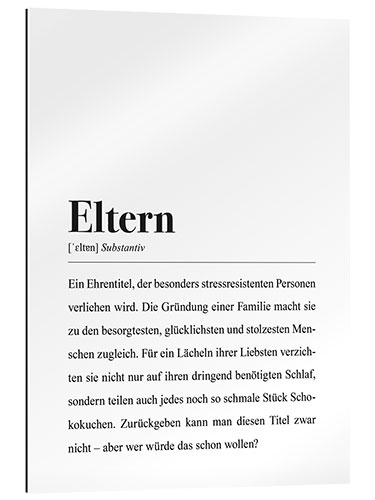 Gallery print Parents definition (German)