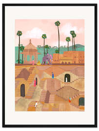 Gerahmter Kunstdruck Amber Fort Jaipur