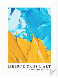 Selvklebende plakat Liberté dans l'art n° 10