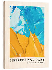 Wood print Liberté dans l'art n° 10