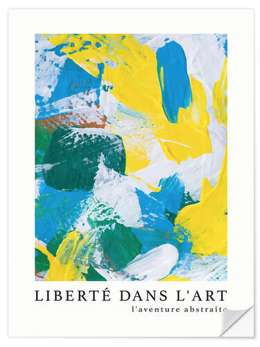 Selvklebende plakat Liberté dans l'art n° 5