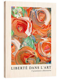 Quadro de madeira Liberté dans l'art n° 14