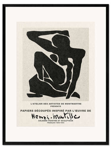Plakat artystyczny premium w ramie Inspiré Henri Matisse VI