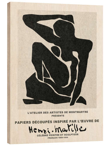 Tableau en bois Inspiré Henri Matisse VI