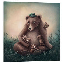 Acrylic print Bear family