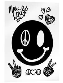 Akryylilasitaulu Smiley peace