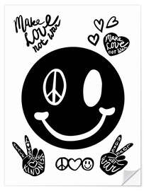 Sisustustarra Smiley peace