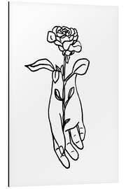 Magnettafel Rosenhand