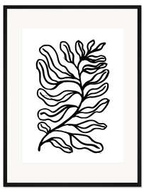 Gerahmter Kunstdruck Mystische Karte Blätter