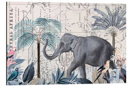 Magnettafel Afrika-Elefanten-Reise