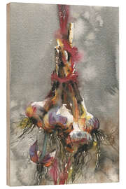 Hout print Root vegetable